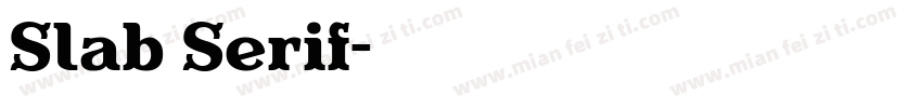 Slab Serif字体转换
